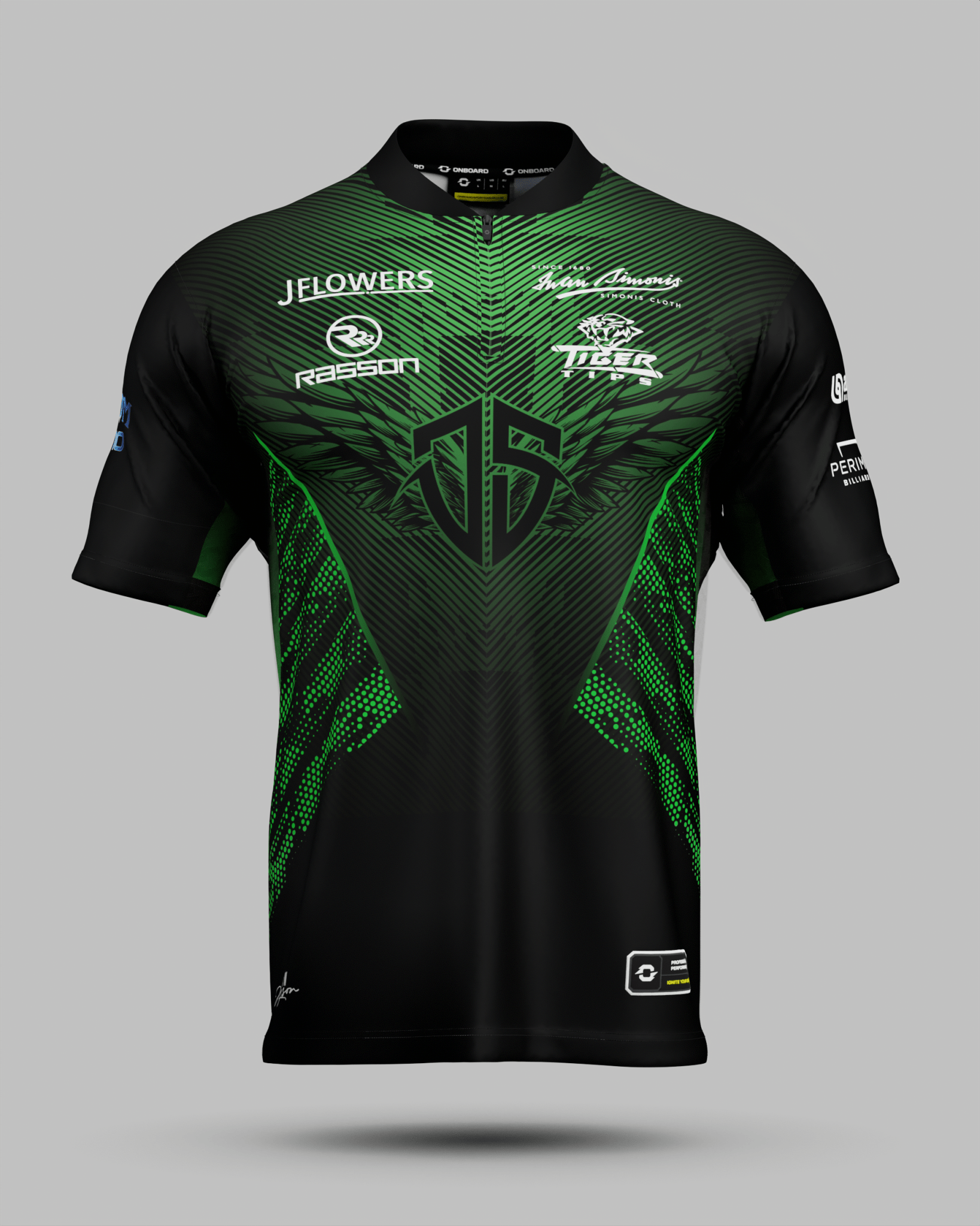 Jayson Shaw Eagle Eye Spark Jersey Green - Onboard Sportswear