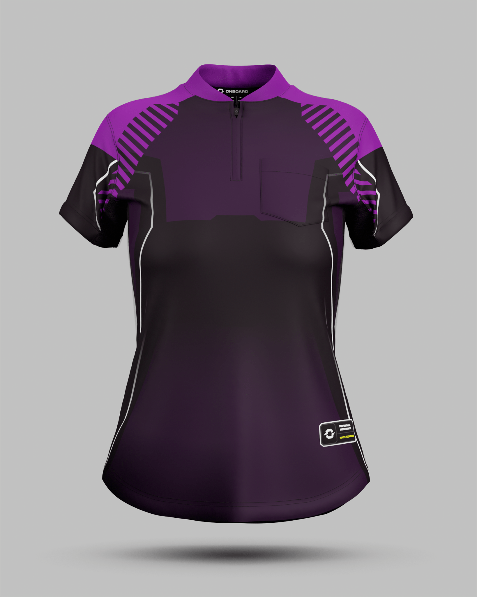 Womens Onyx Spark Jersey with Pocket - Onboard Sportswear