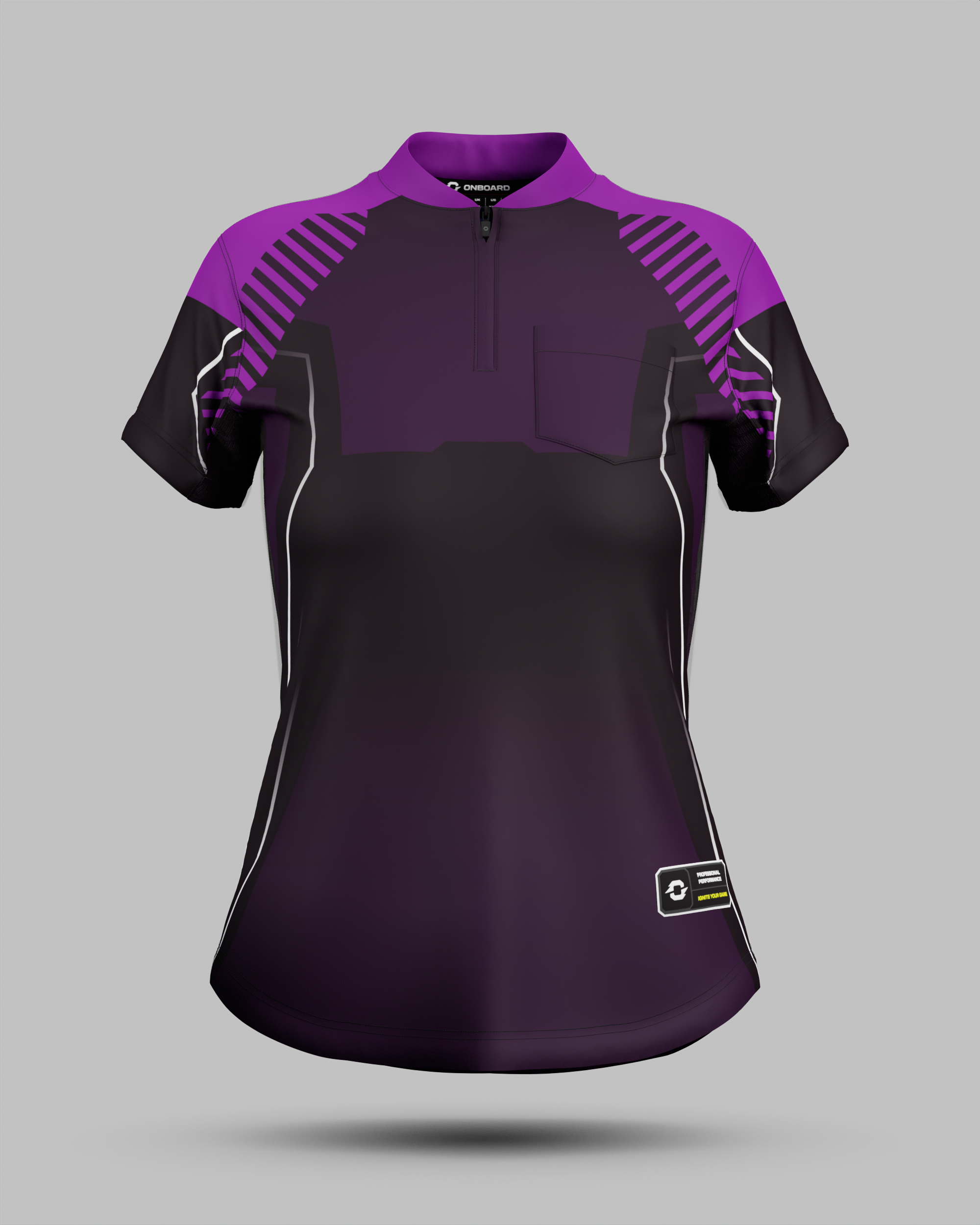 Womens Onyx Spark Jersey with Pocket