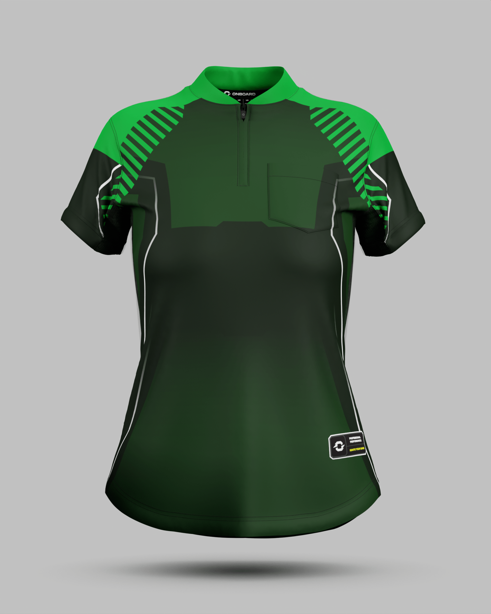Womens Onyx Spark Jersey with Pocket - Onboard Sportswear