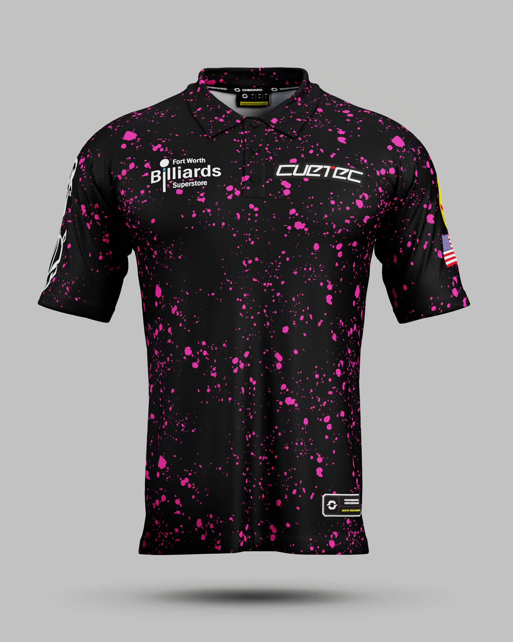 Sam "RYNO" Henderson Black / Pink Polo Jersey