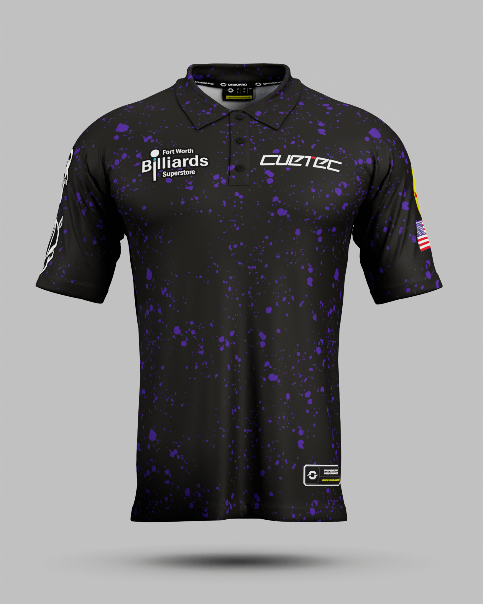 Sam "RYNO" Henderson Black / Purple Polo Jersey - Onboard Sportswear