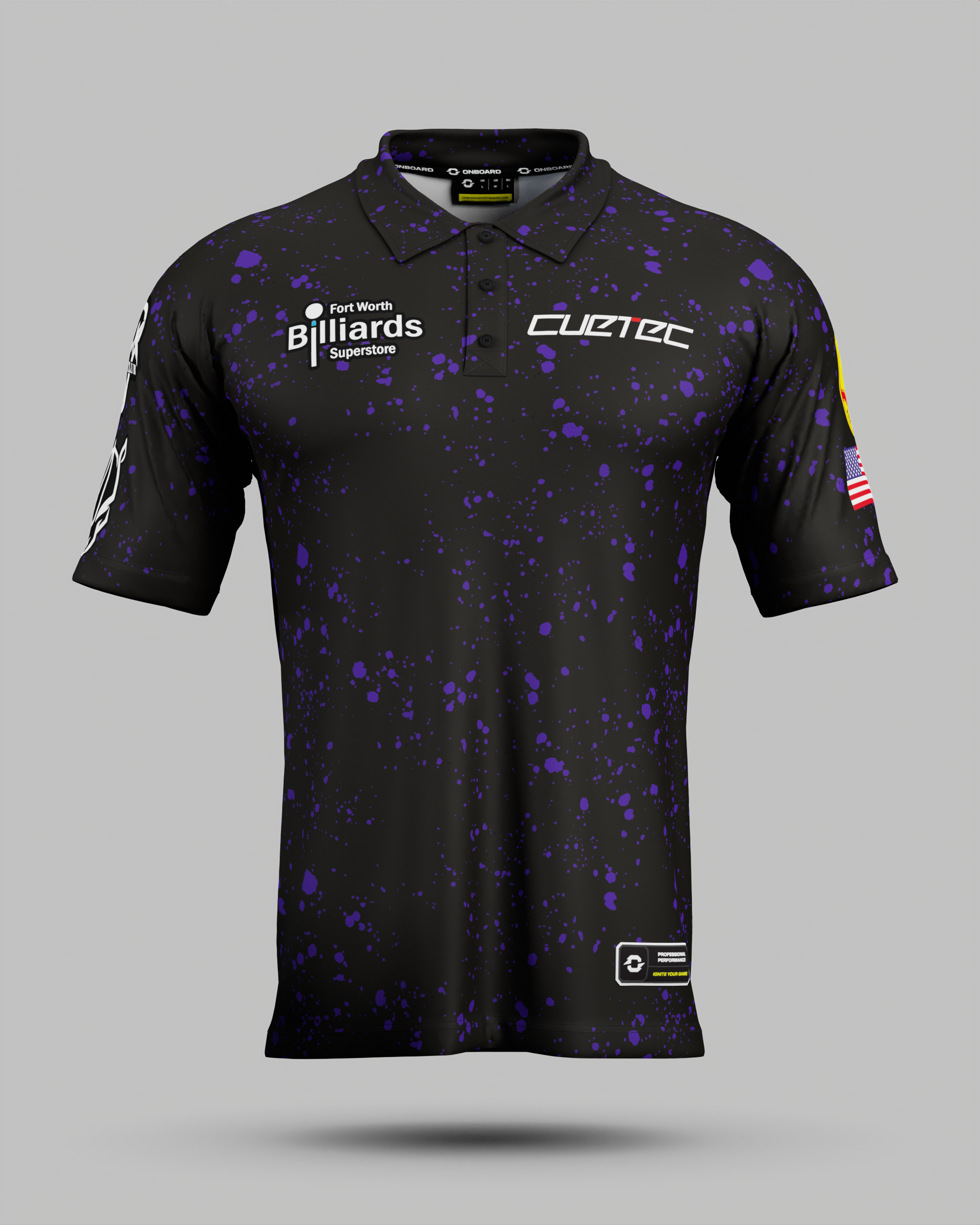 Sam "RYNO" Henderson Black / Purple Polo Jersey