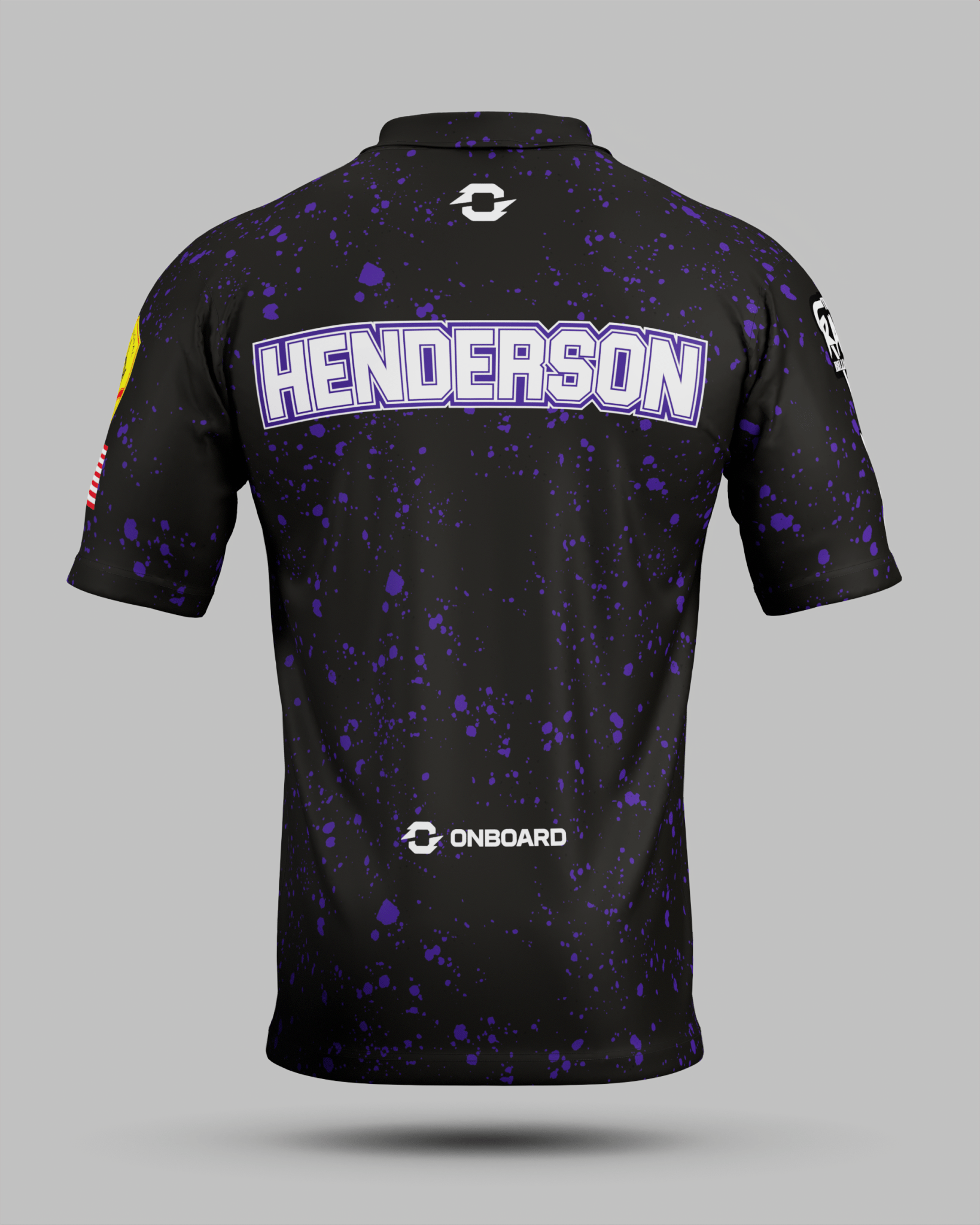 Sam "RYNO" Henderson Black / Purple Polo Jersey - Onboard Sportswear
