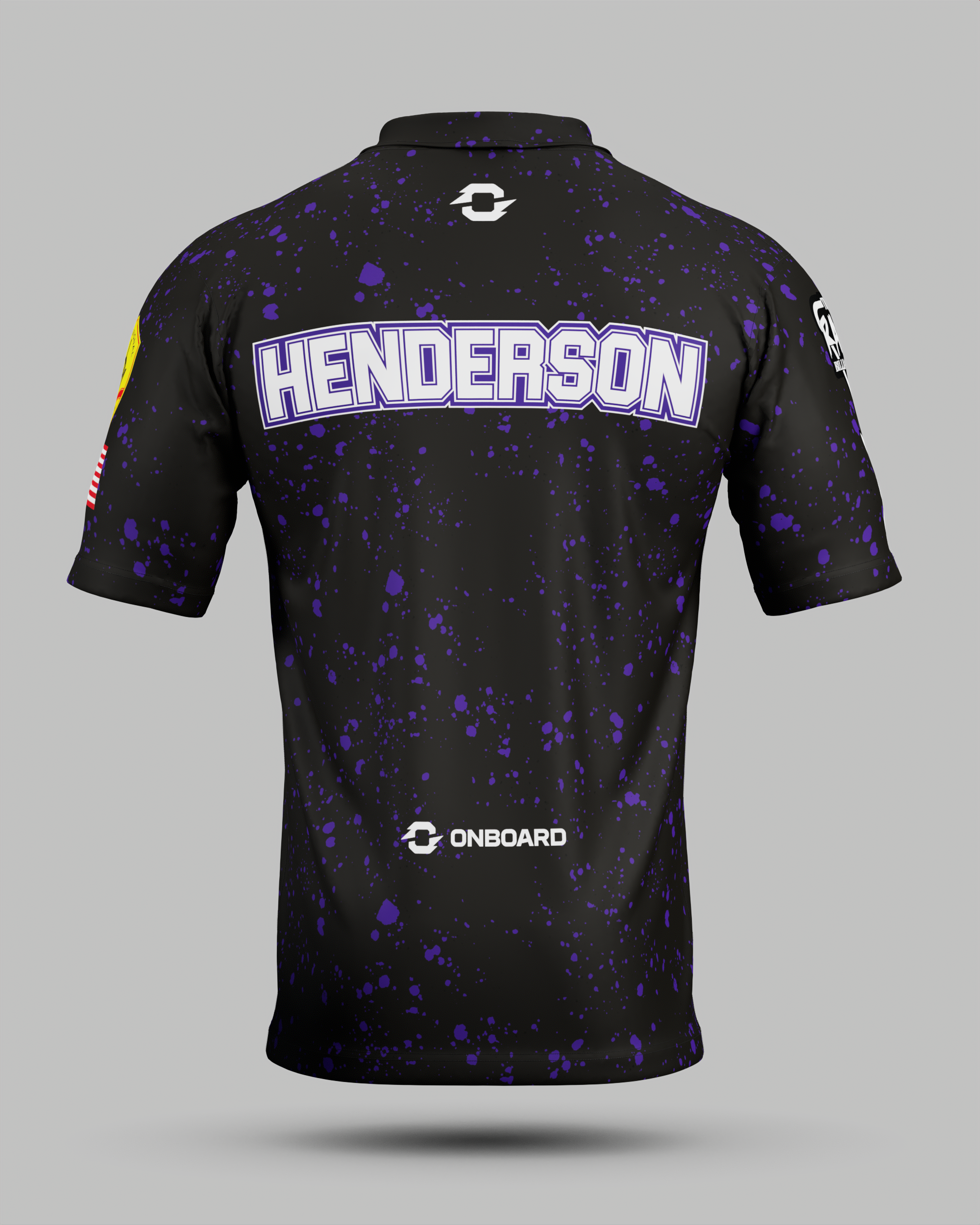 Sam "RYNO" Henderson Black / Purple Polo Jersey