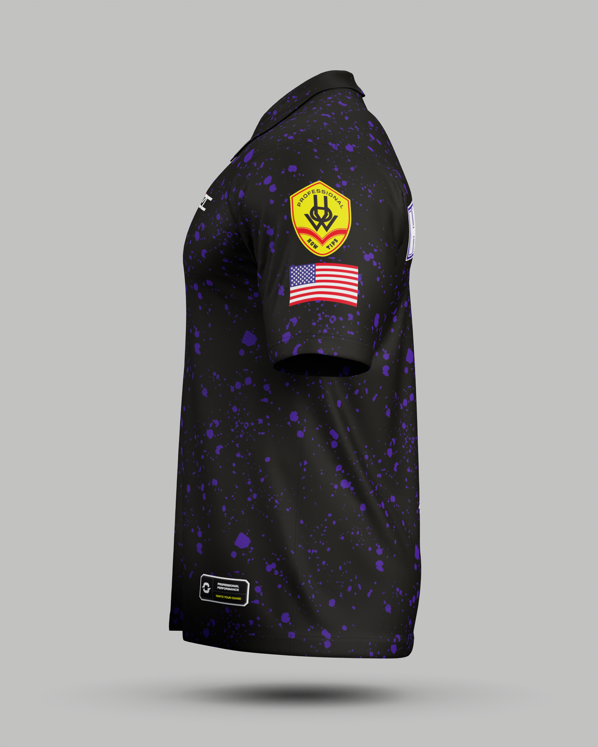 Sam "RYNO" Henderson Black / Purple Polo Jersey