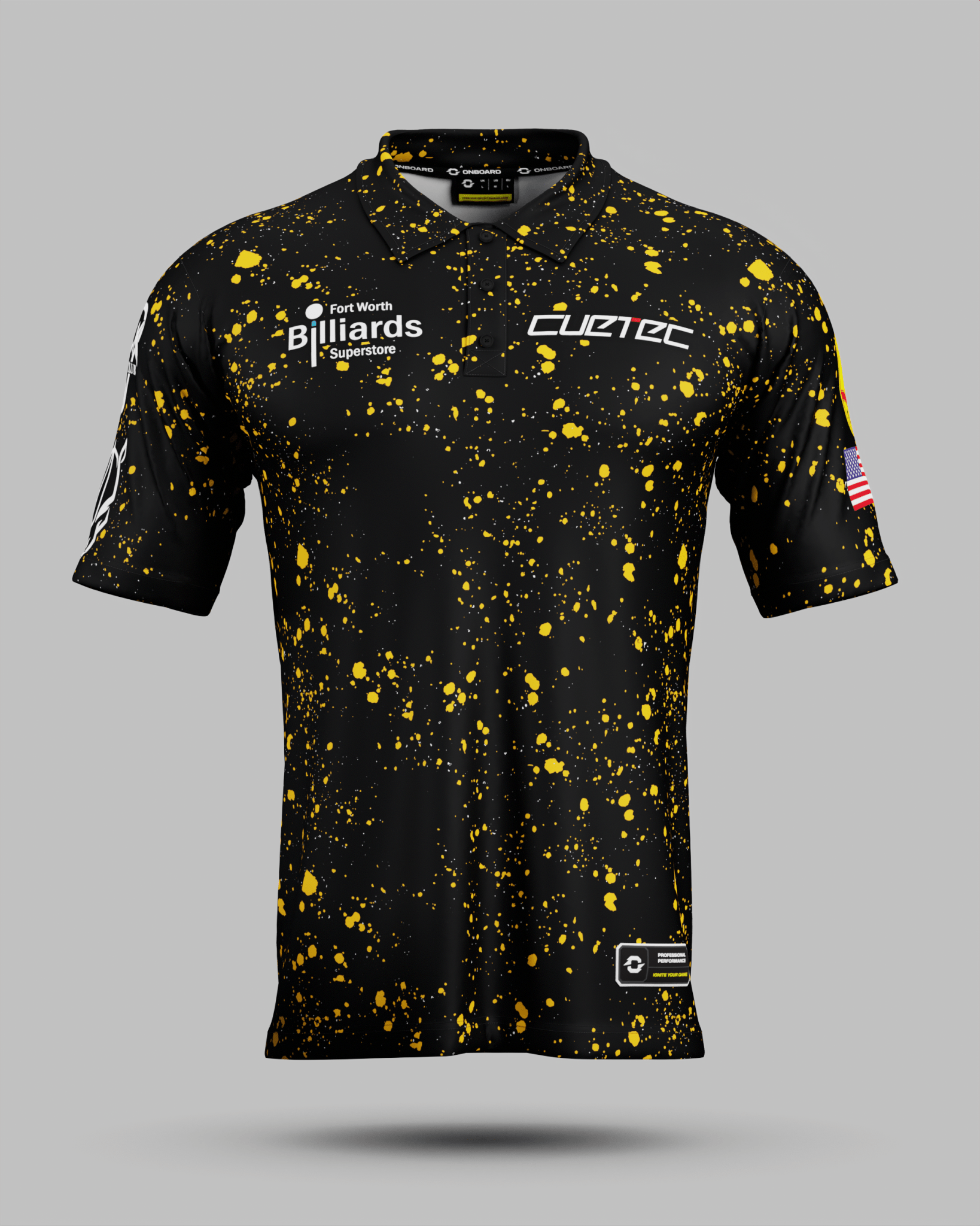 Sam "RYNO" Henderson Black / Yellow Polo Jersey - Onboard Sportswear