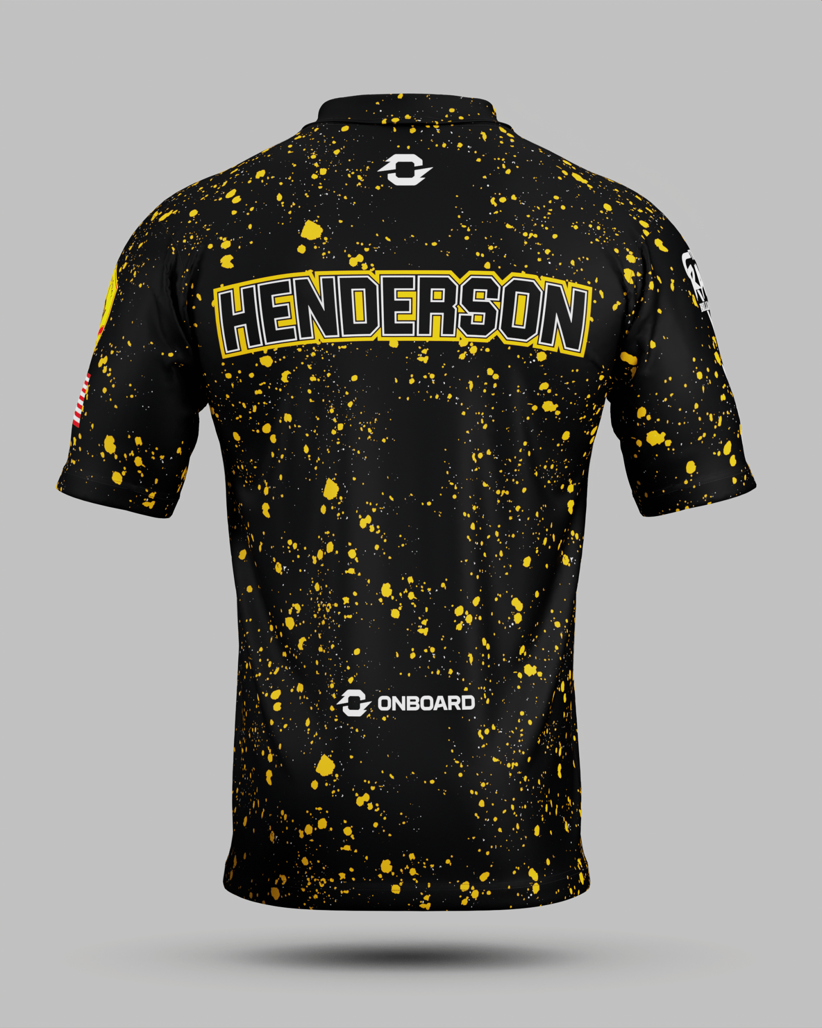 Sam "RYNO" Henderson Black / Yellow Polo Jersey - Onboard Sportswear