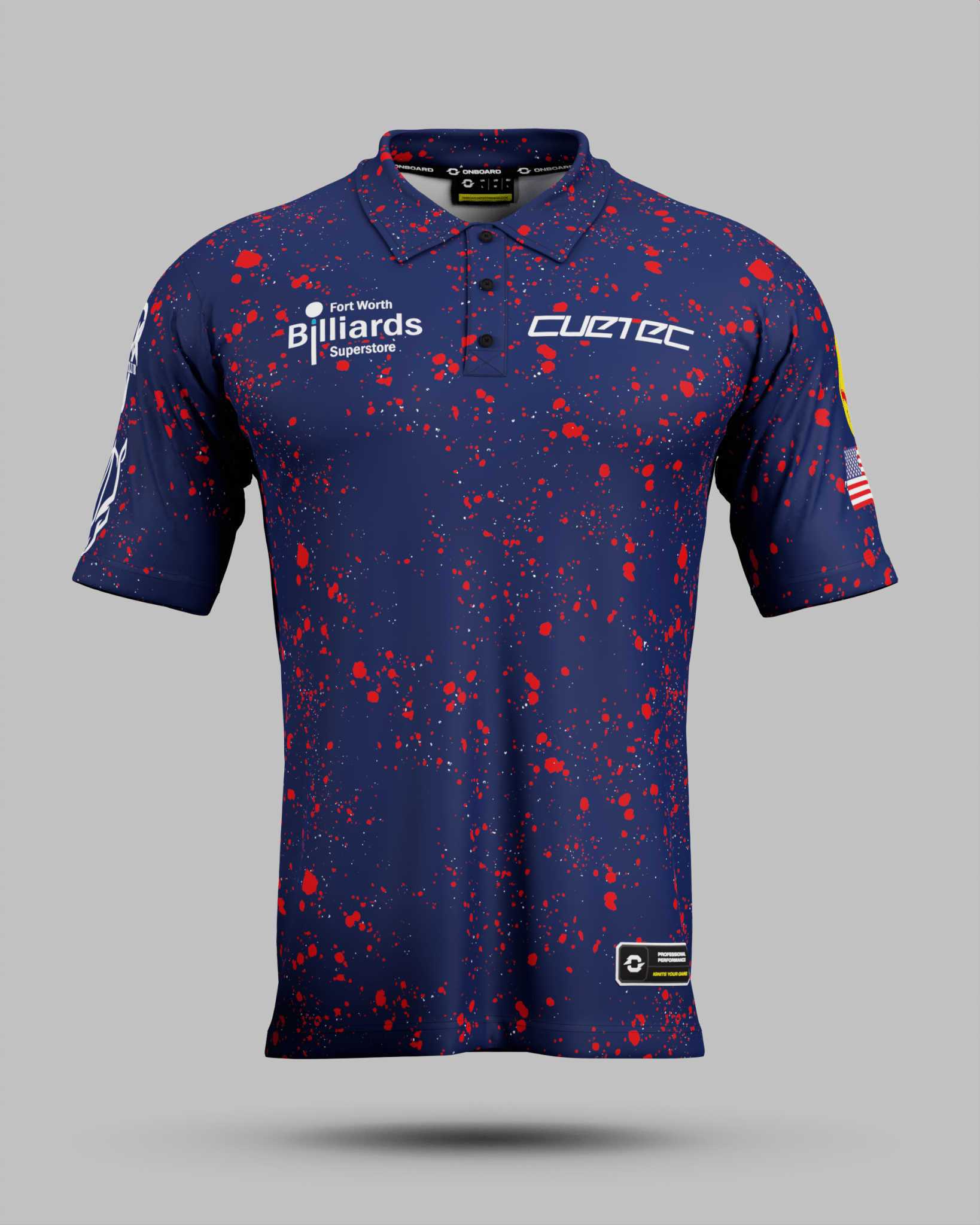 Sam "RYNO" Henderson Navy / Red Polo Jersey - Onboard Sportswear