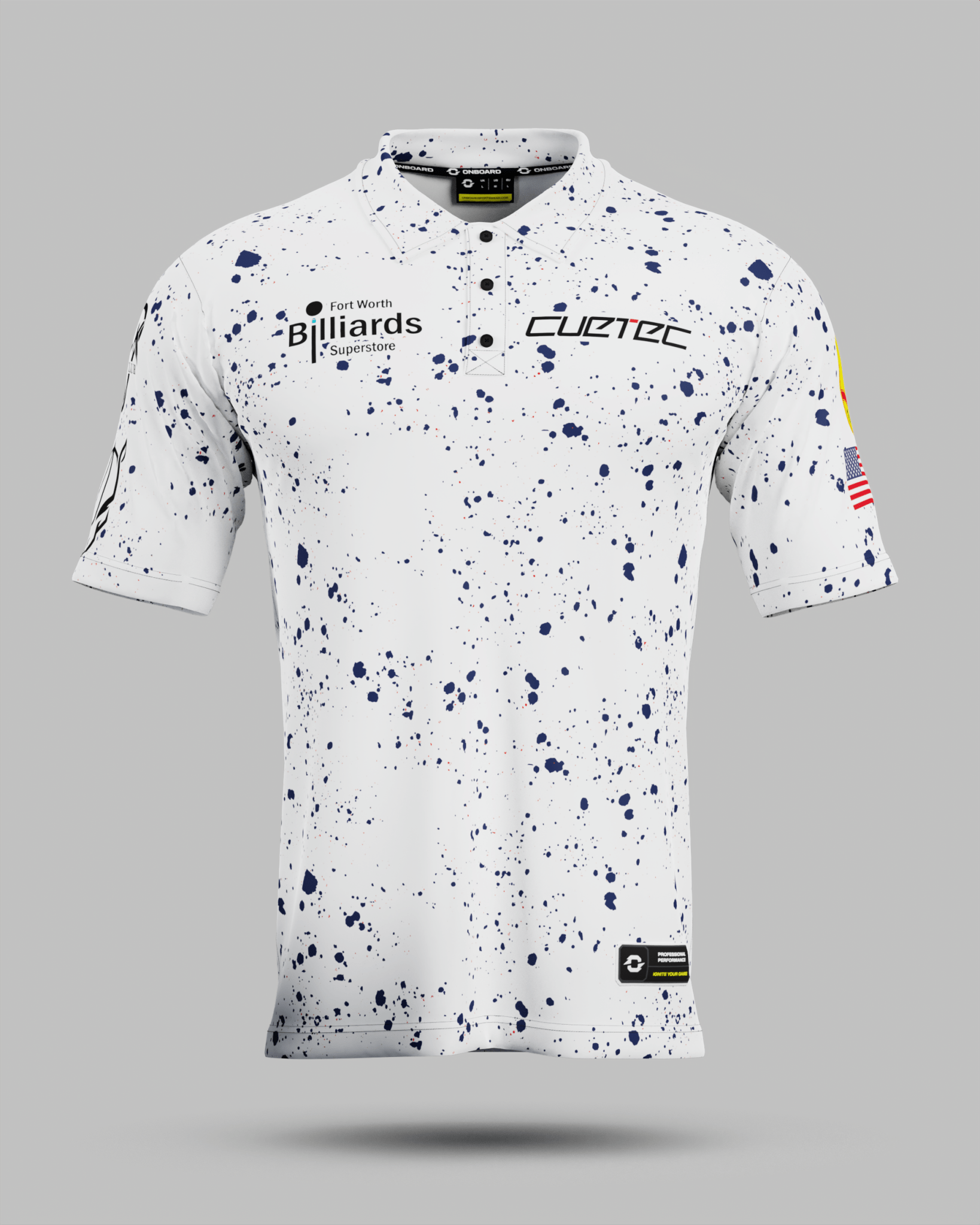 Sam "RYNO" Henderson White / Navy Polo Jersey - Onboard Sportswear