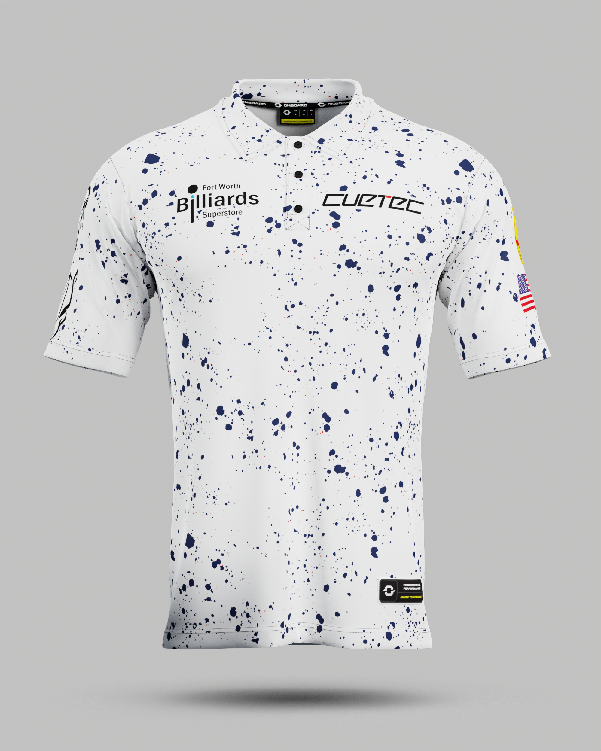 Sam "RYNO" Henderson White / Navy Polo Jersey