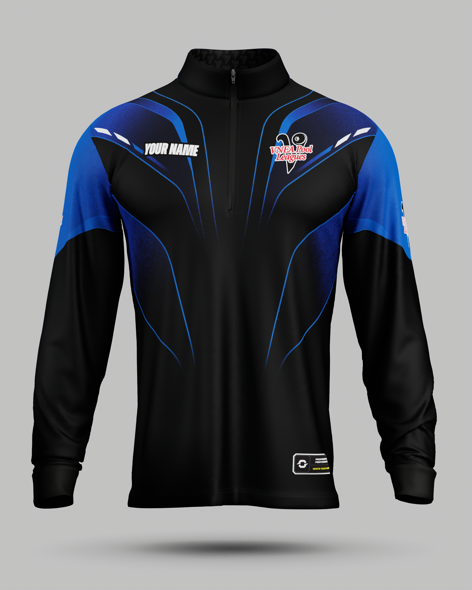 VNEA Storm 1/2 Zip Midlayer Blue