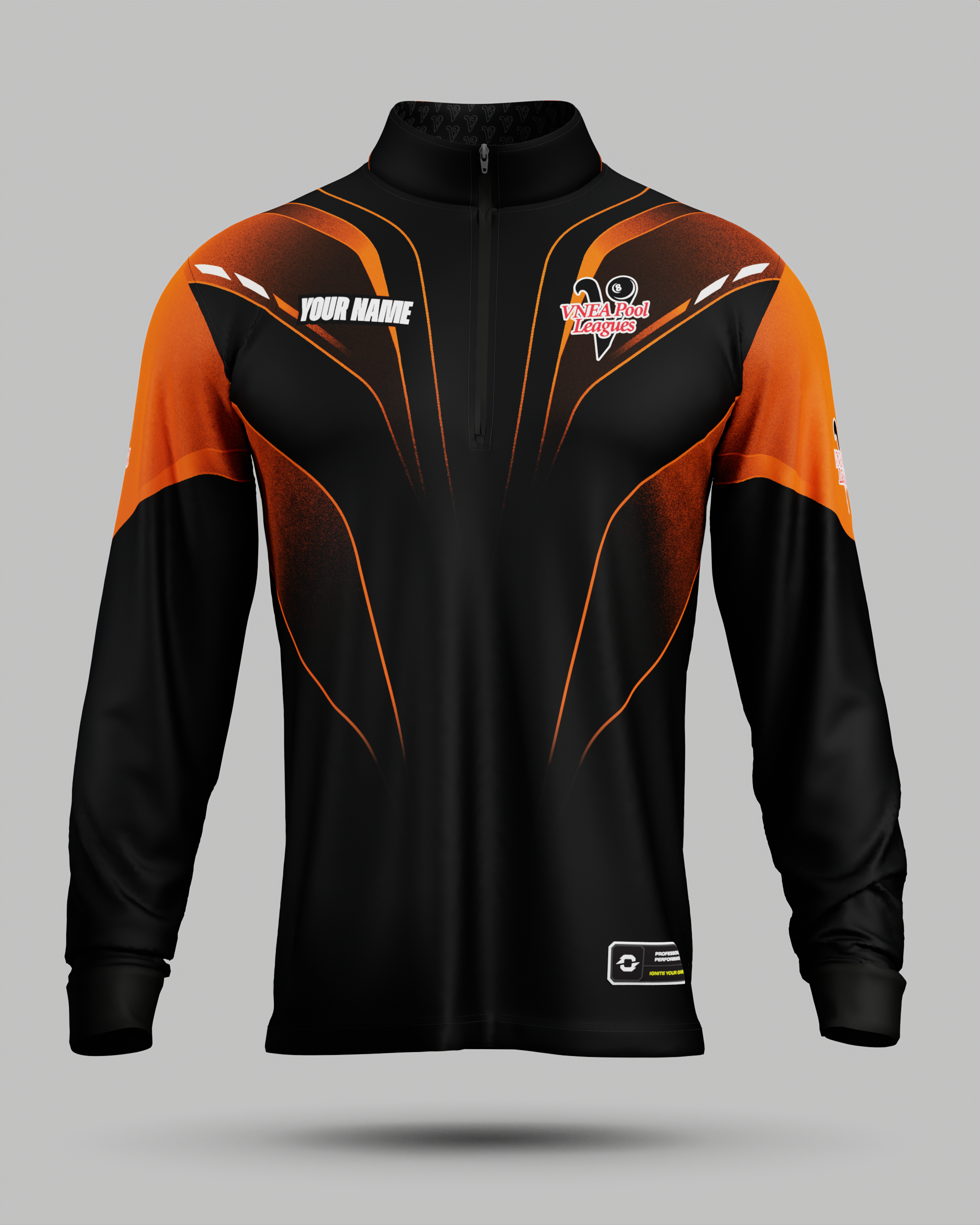 VNEA Storm 1/2 Zip Midlayer Orange
