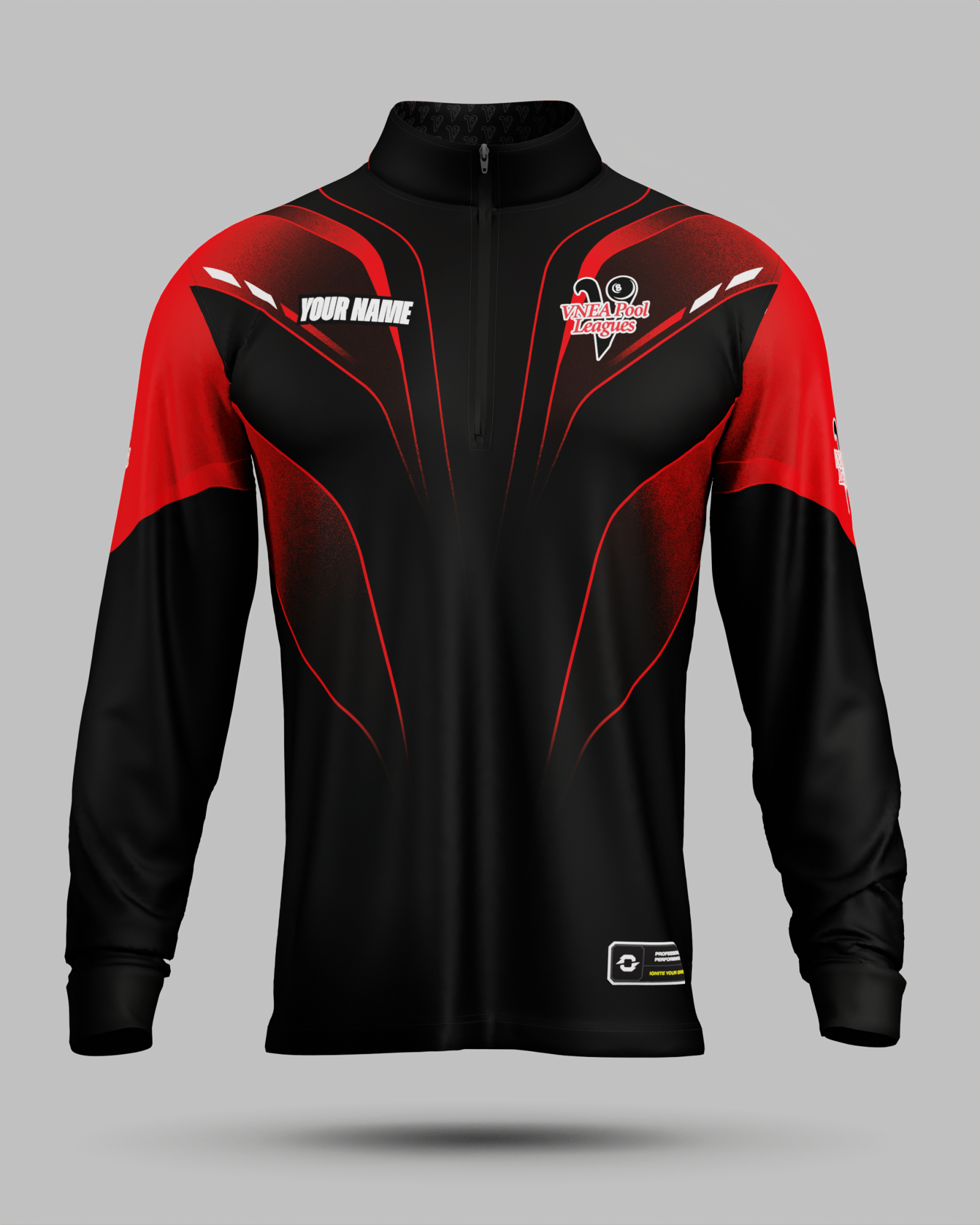 VNEA Storm 1/2 Zip Midlayer Red - Onboard Sportswear
