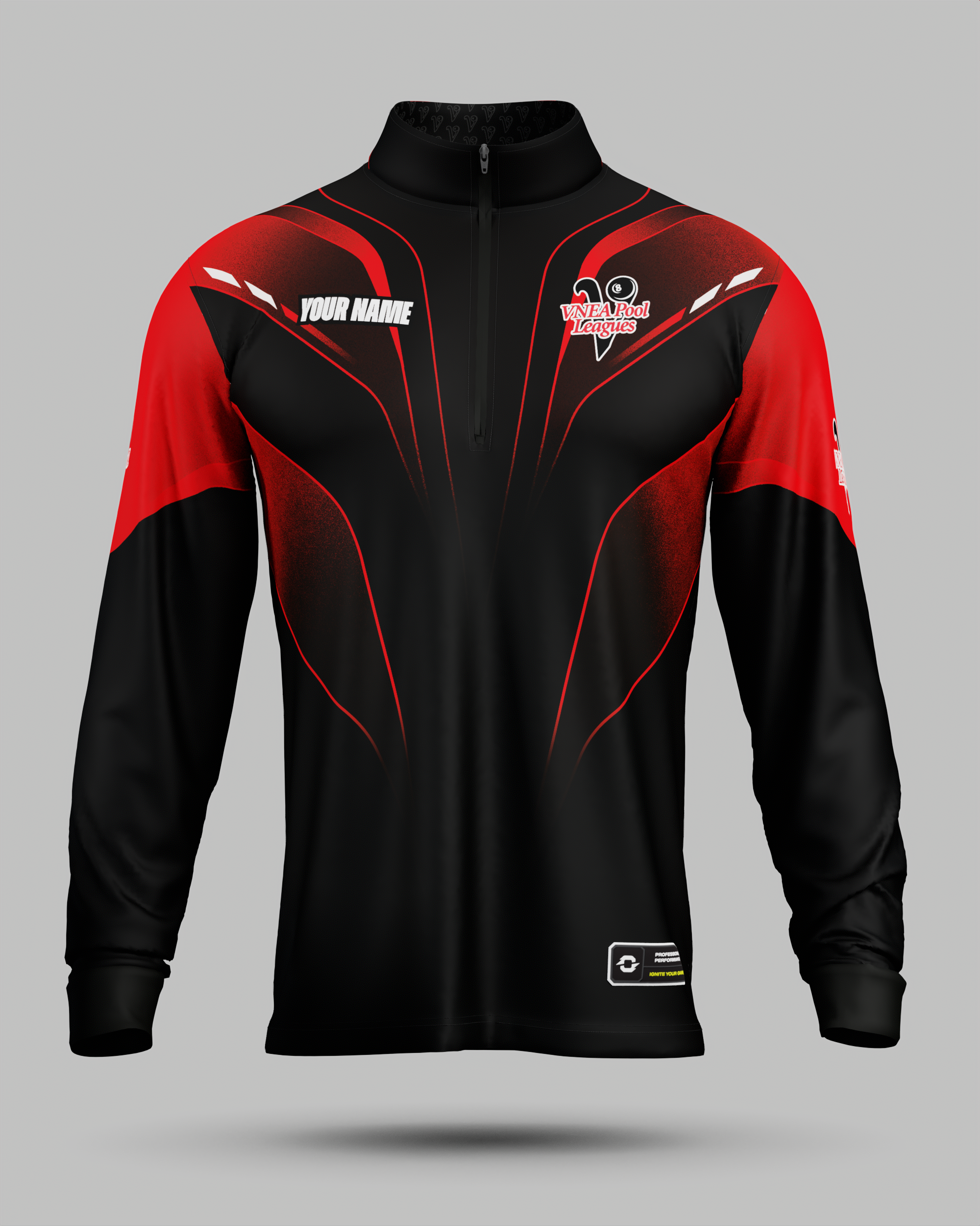 VNEA Storm 1/2 Zip Midlayer Red