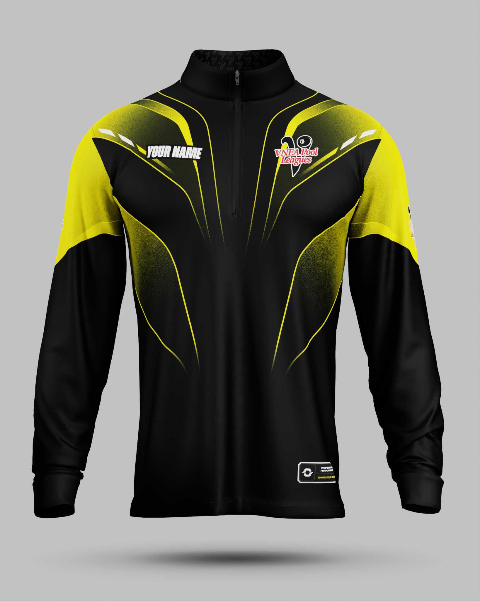 VNEA Storm 1/2 Zip Midlayer Yellow - Onboard Sportswear
